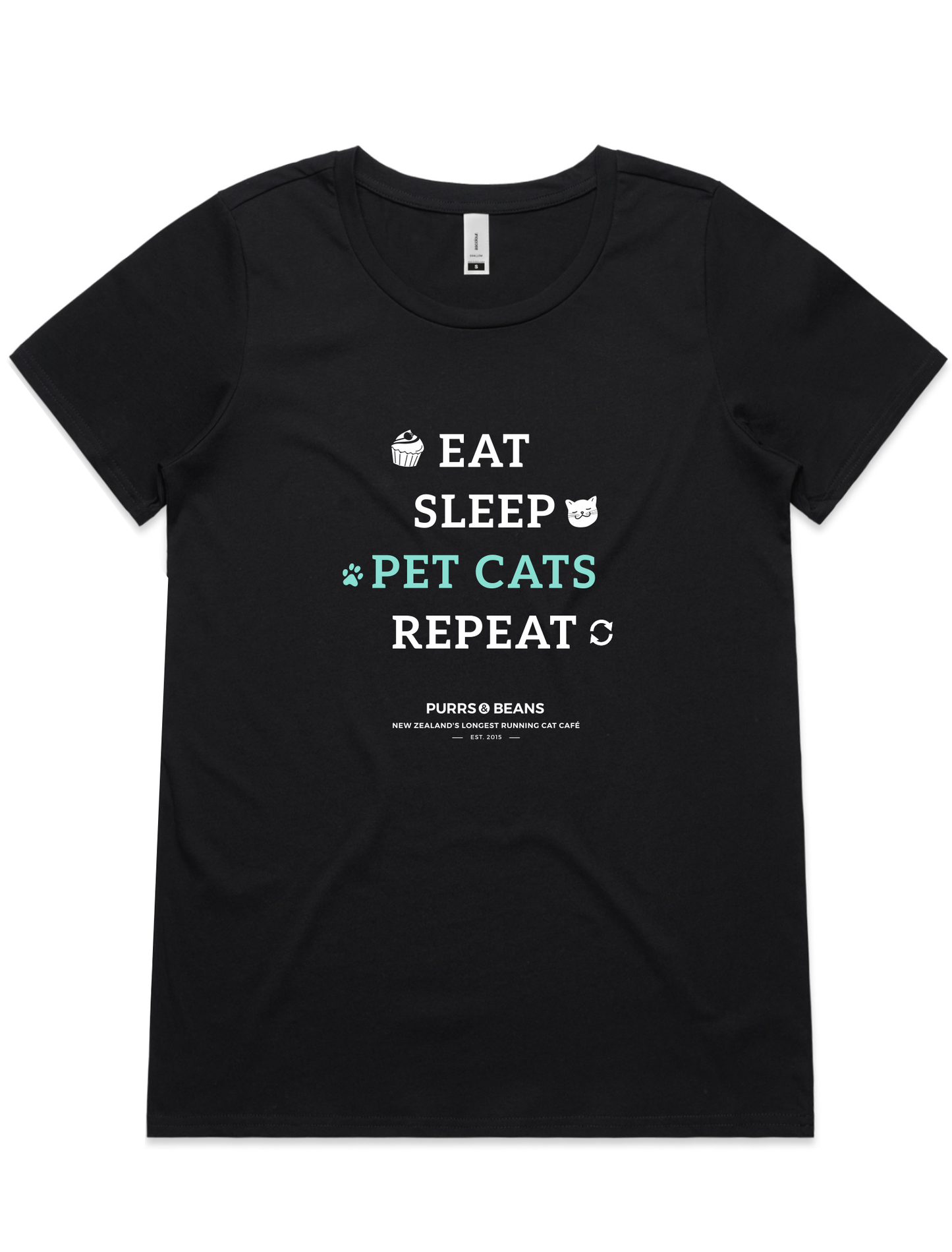 Eat, Sleep, Pet Cats, Repeat Tee