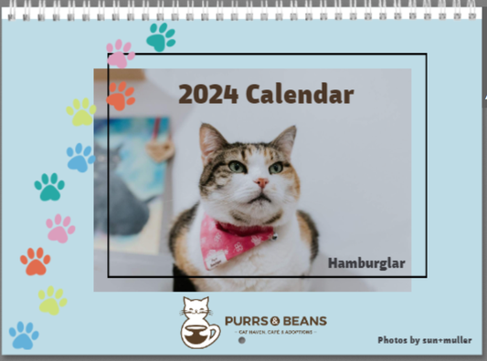 Cover of Purrs & Beans 2024 Calendar
