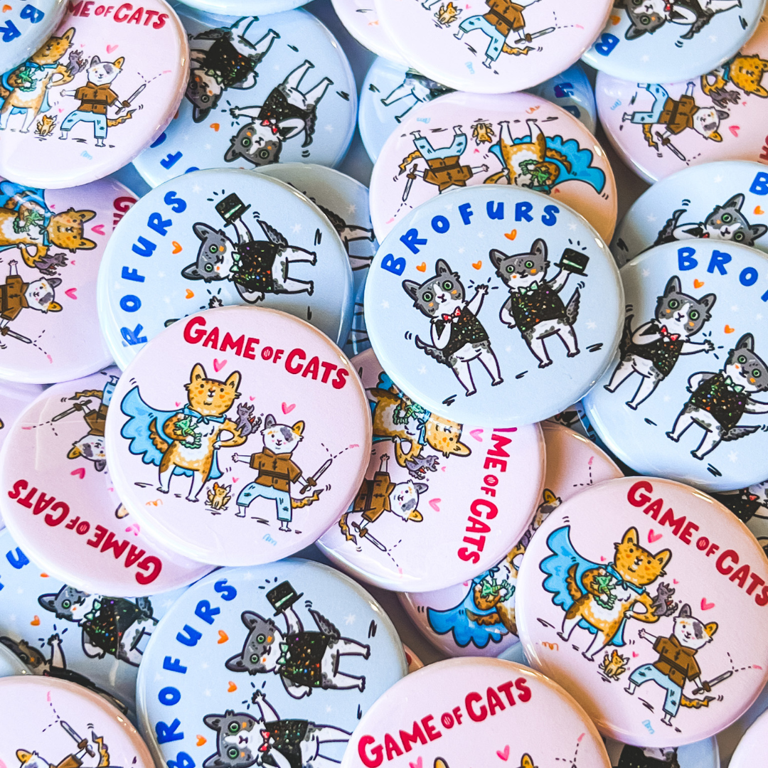 Pinback Button - Custom Illustrations