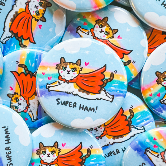 Super Ham Pinback Button